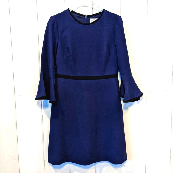 Eliza J Flounce Sleeve A-Line Dress , Size 8 - Picture 1 of 4